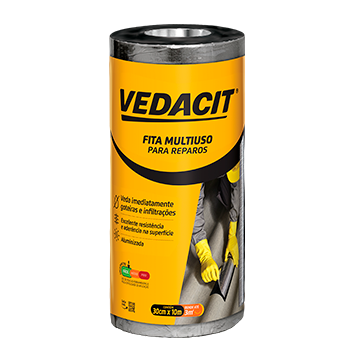VEDACIT FITA MULTI-USO ALUMINIO 0,30 X 10 M