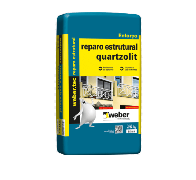 Reparo Estrutural Cinza Quartzolit 20 Kg